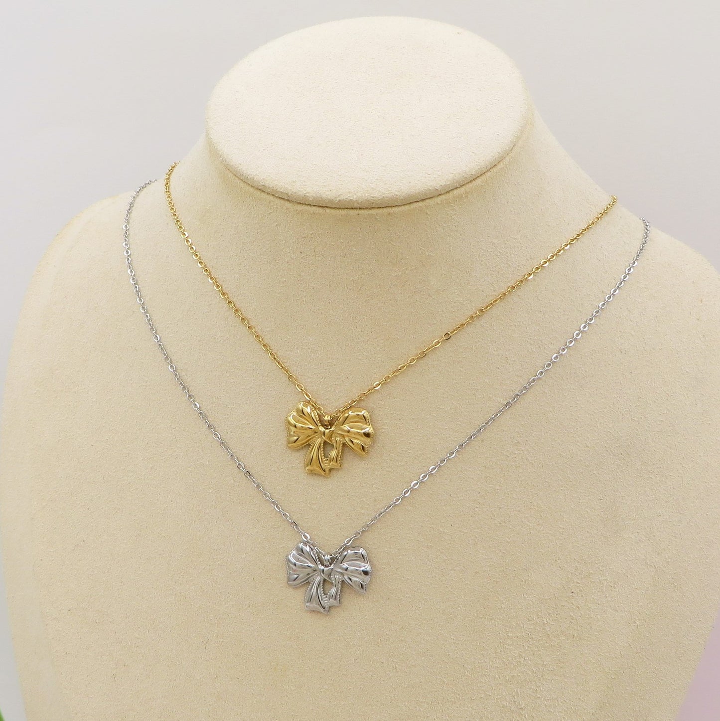 WALDORF - ACCIAIO INOSSIDABILE - collana con pendente fiocco