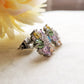 MILLIE ~ Orecchini a bottone con cubic zirconia a forma di flower