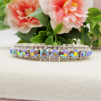 Luce Borealis  Tennis - Bracciale tennis spirale 5 cm con cubic zirconia AURORA BOREALE