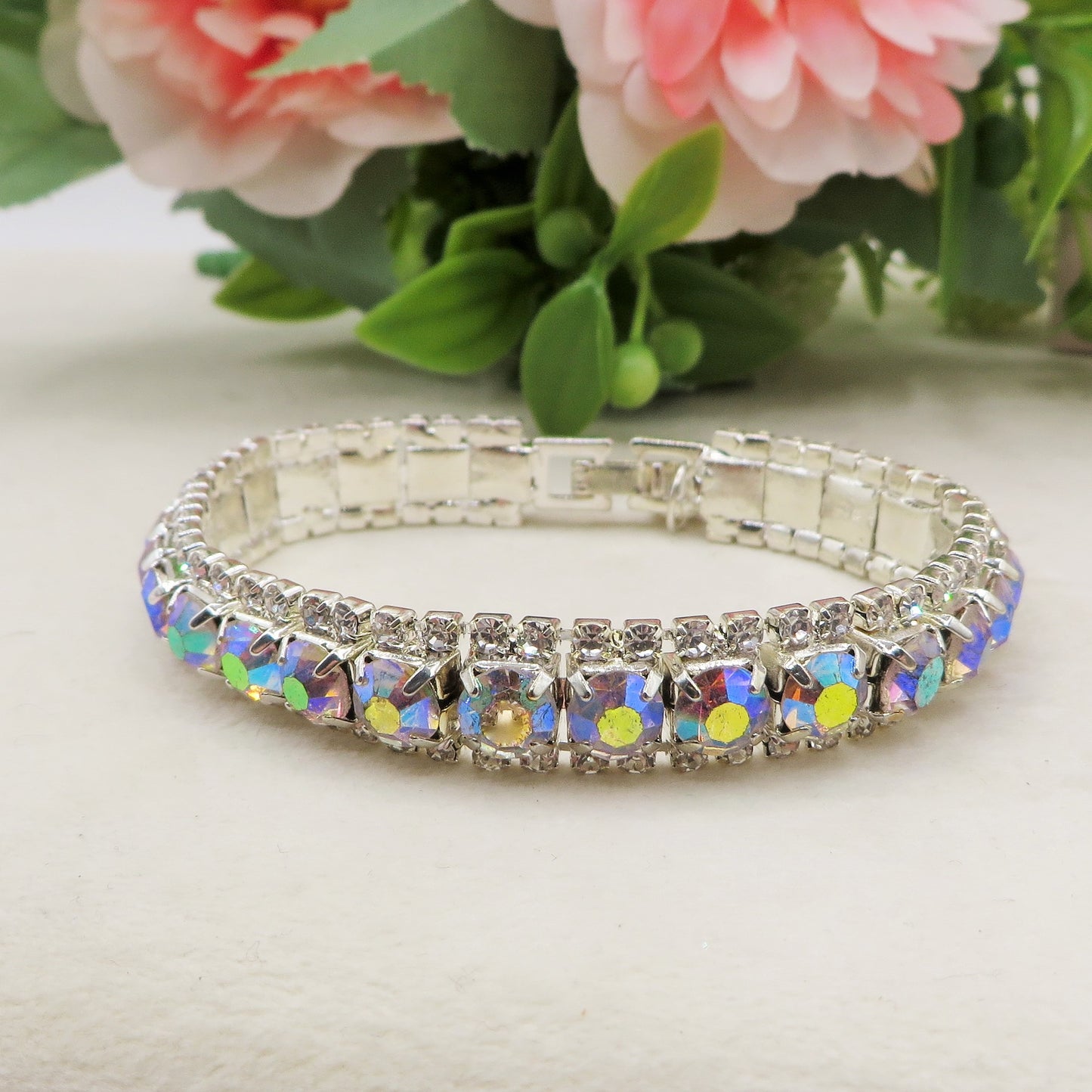 Luce Borealis  Tennis - Bracciale tennis spirale 5 cm con cubic zirconia AURORA BOREALE