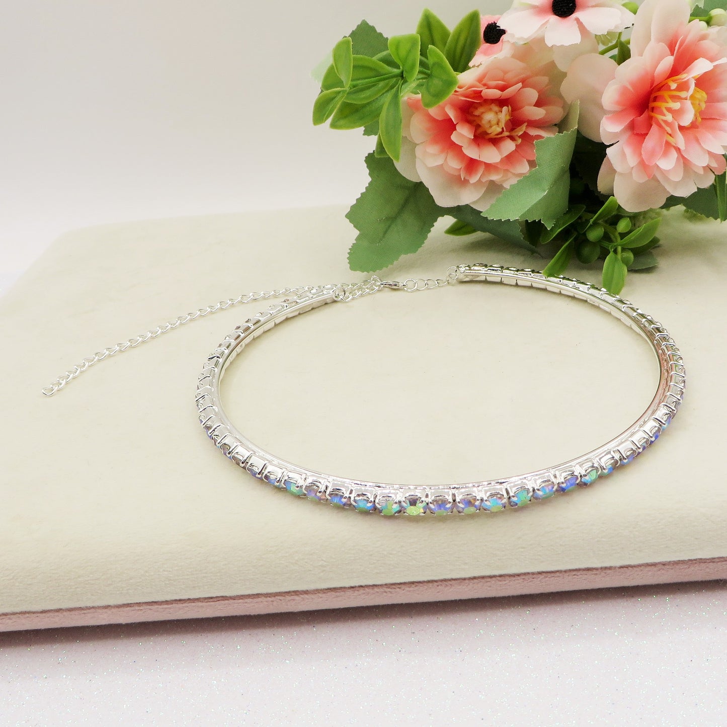 Luce Borealis Collana Choker Tennis con cubic zirconia AURORA BOREALE
