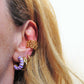 CANDY HOOPS - acciaio inossidabile Paio orecchini cerchi vintage smaltati