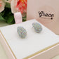 DROP LUXE - ACCIAIO INOSSIDABILE ~ Paio Orecchini goccia bombe' + cubic zirconia