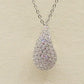 DROP SHINE -  Collana in acciaio inossidabile con pendente goccia in cubic zirconia