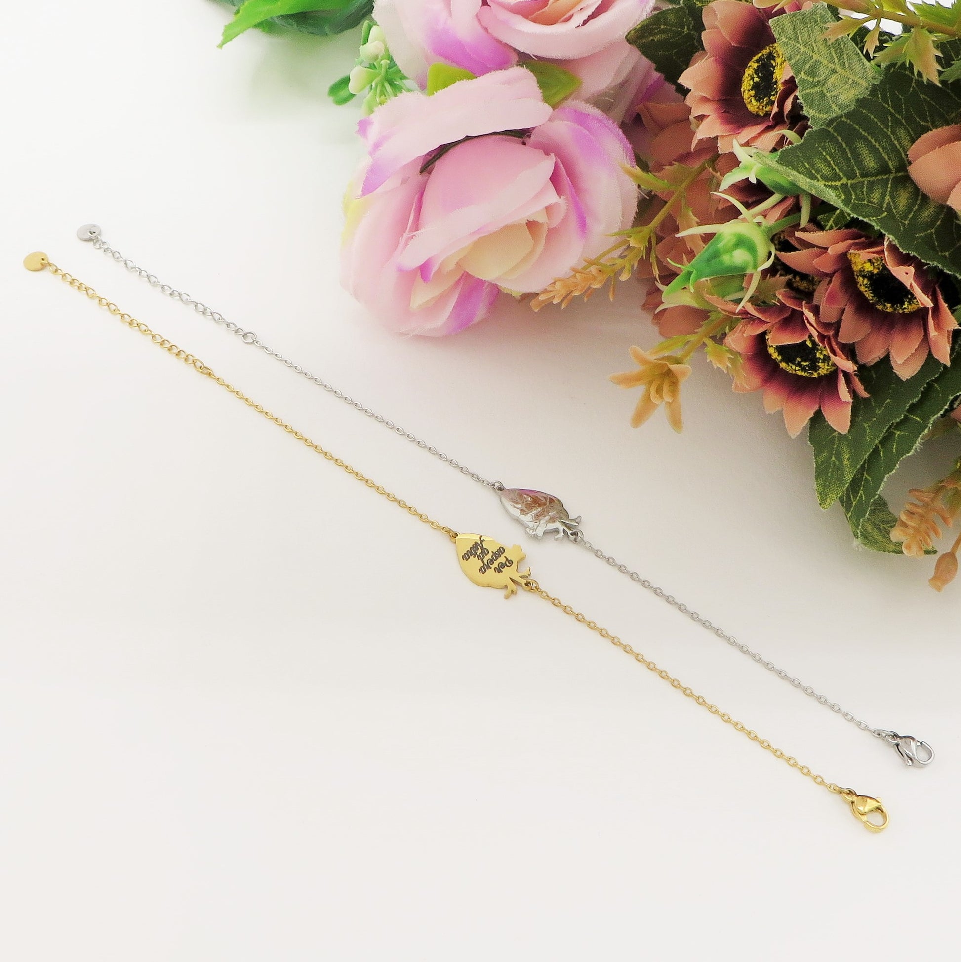 Cavigliera Kim Johanson Con Cuori - Acciaio Inox Regolabile Argento Cavigliera Kim Johanson Con Cuori - Acciaio Inox Regolabile Argento