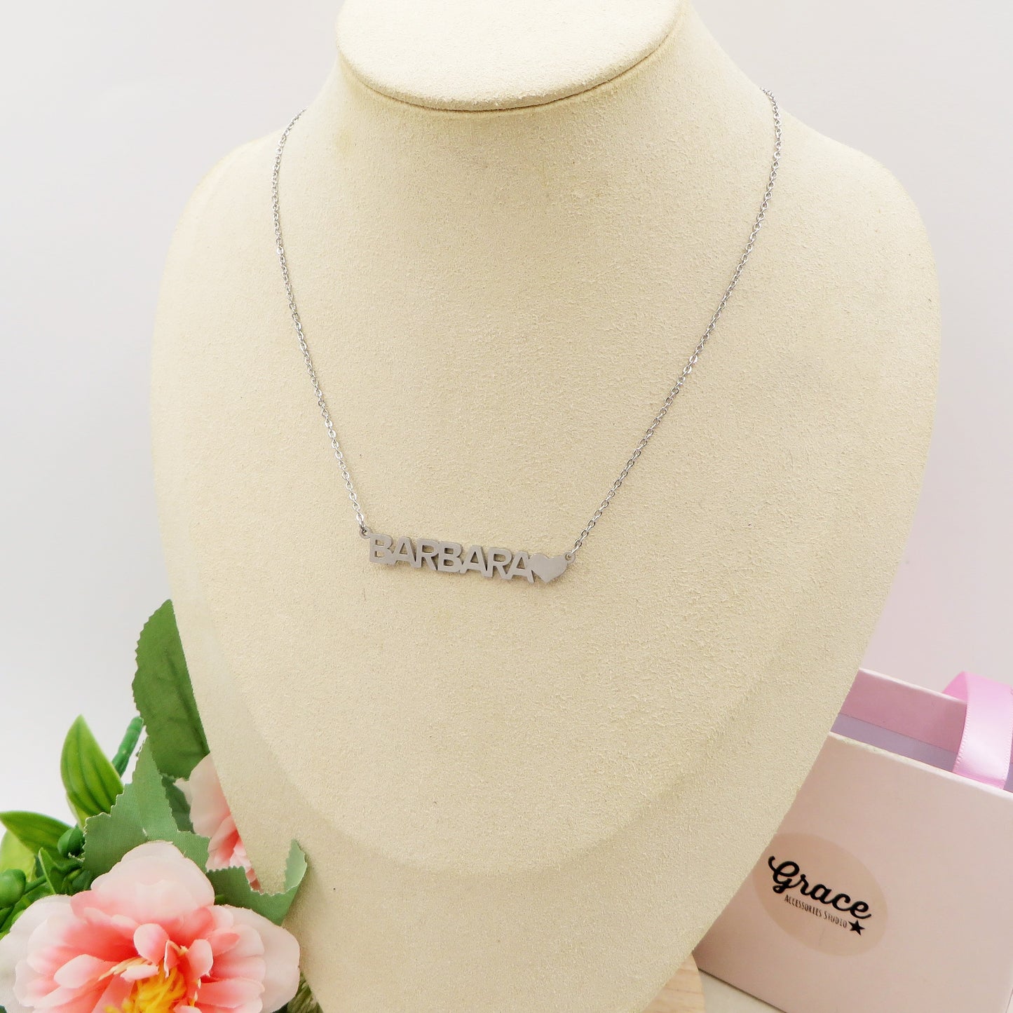 Collana "my name" HEART Acciaio inossidabile