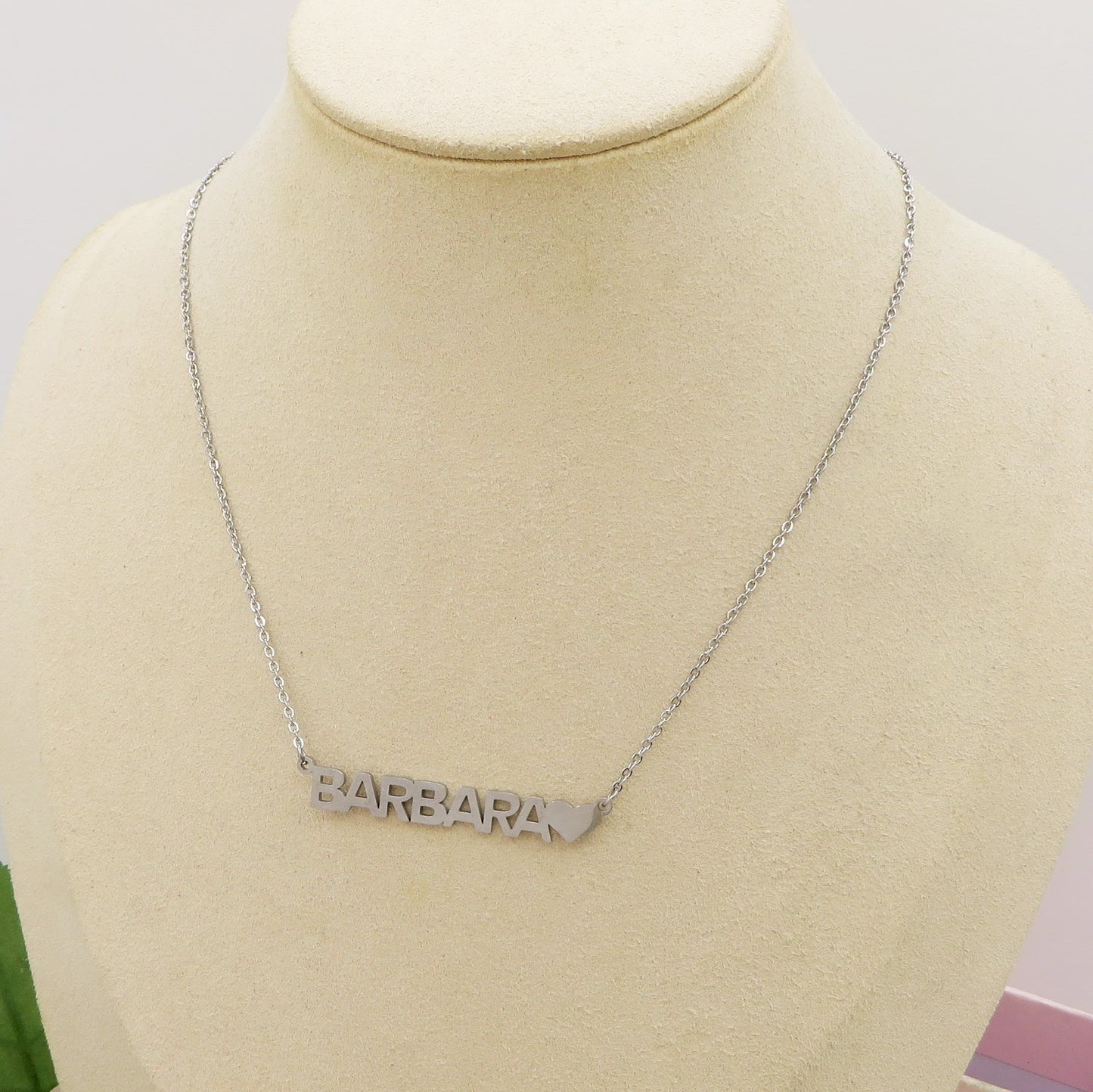 Collana "my name" HEART Acciaio inossidabile