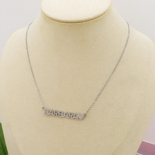 Collana "my name" HEART Acciaio inossidabile