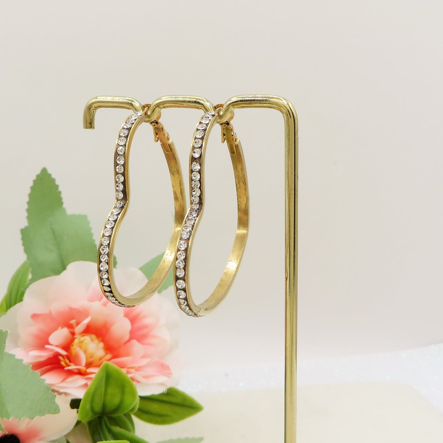 KOURTNEY HEART ~ ACCIAIO INOSSIDABILE - Orecchini a cerchio con Zirconi Cubici