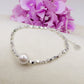 CUBETTI PEARL bagnato ARGENTO ~ Bracciale in ACCIAIO INOSSIDABILE