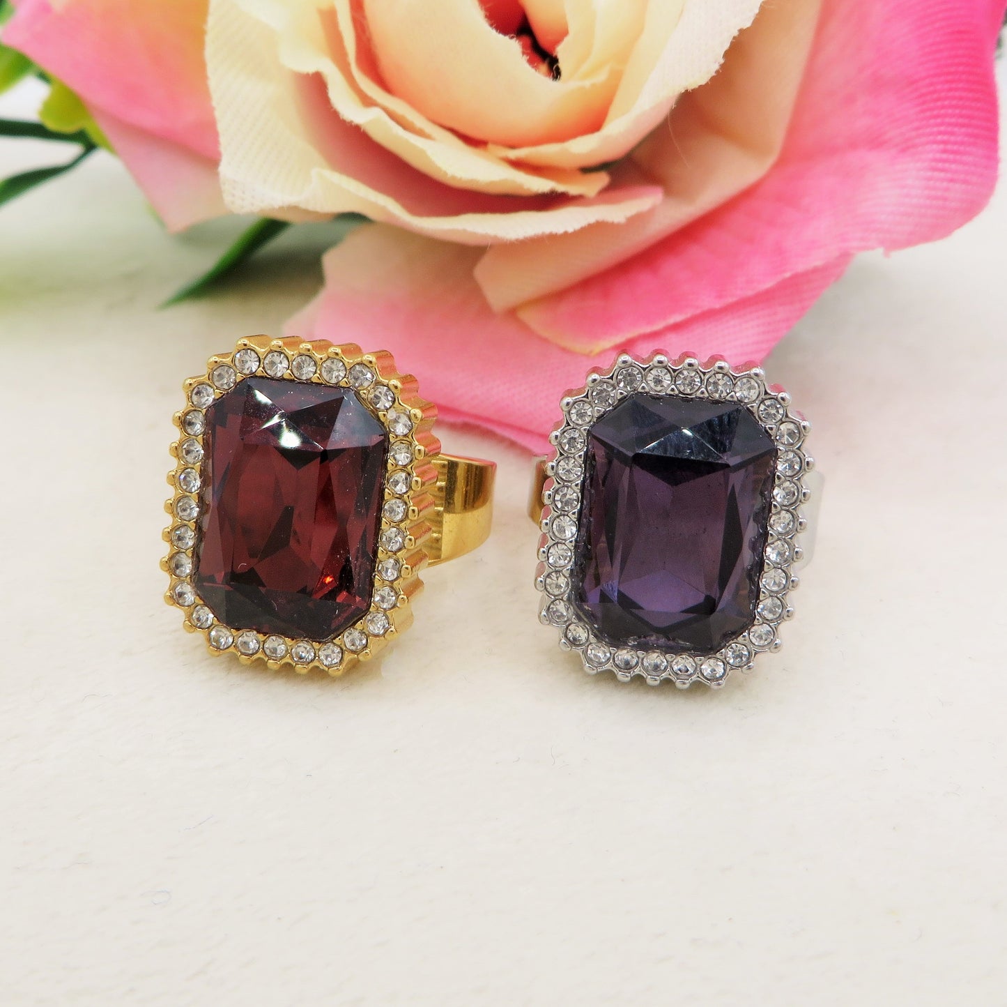 ARIEL LUXE Anello ACCIAIO INOSSIDABILE  - Anello con Cubic Zirconia