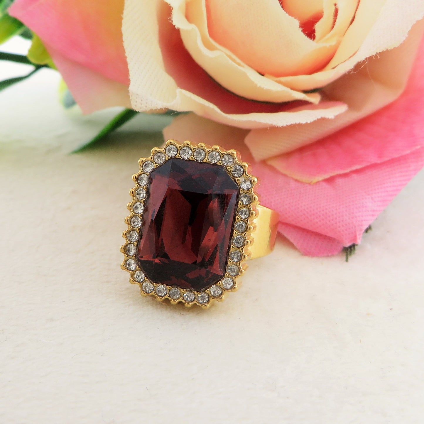 ARIEL LUXE Anello ACCIAIO INOSSIDABILE  - Anello con Cubic Zirconia