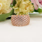 JANET ~ Anello fedona regolabile zirconata in cubic zirconia