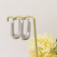 CASSANDRA square hoops ~ Orecchini a cerchio in ACCIAIO INOSSIDABILE tubogas