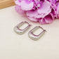 CASSANDRA square hoops ~ Orecchini a cerchio in ACCIAIO INOSSIDABILE tubogas