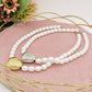 NANCY big heart - Collana perle con cuore in ACCIAIO INOSSIDABILE