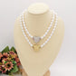 NANCY big heart - Collana perle con cuore in ACCIAIO INOSSIDABILE