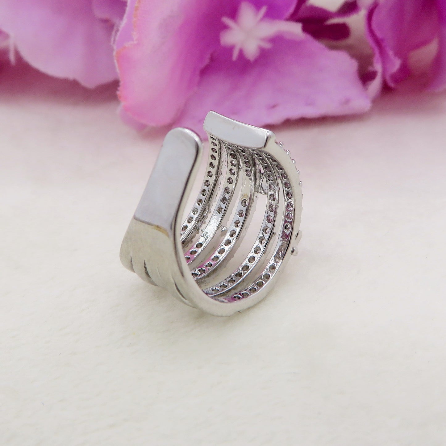 Earcuff 3 FILI STARS in cubic zirconia