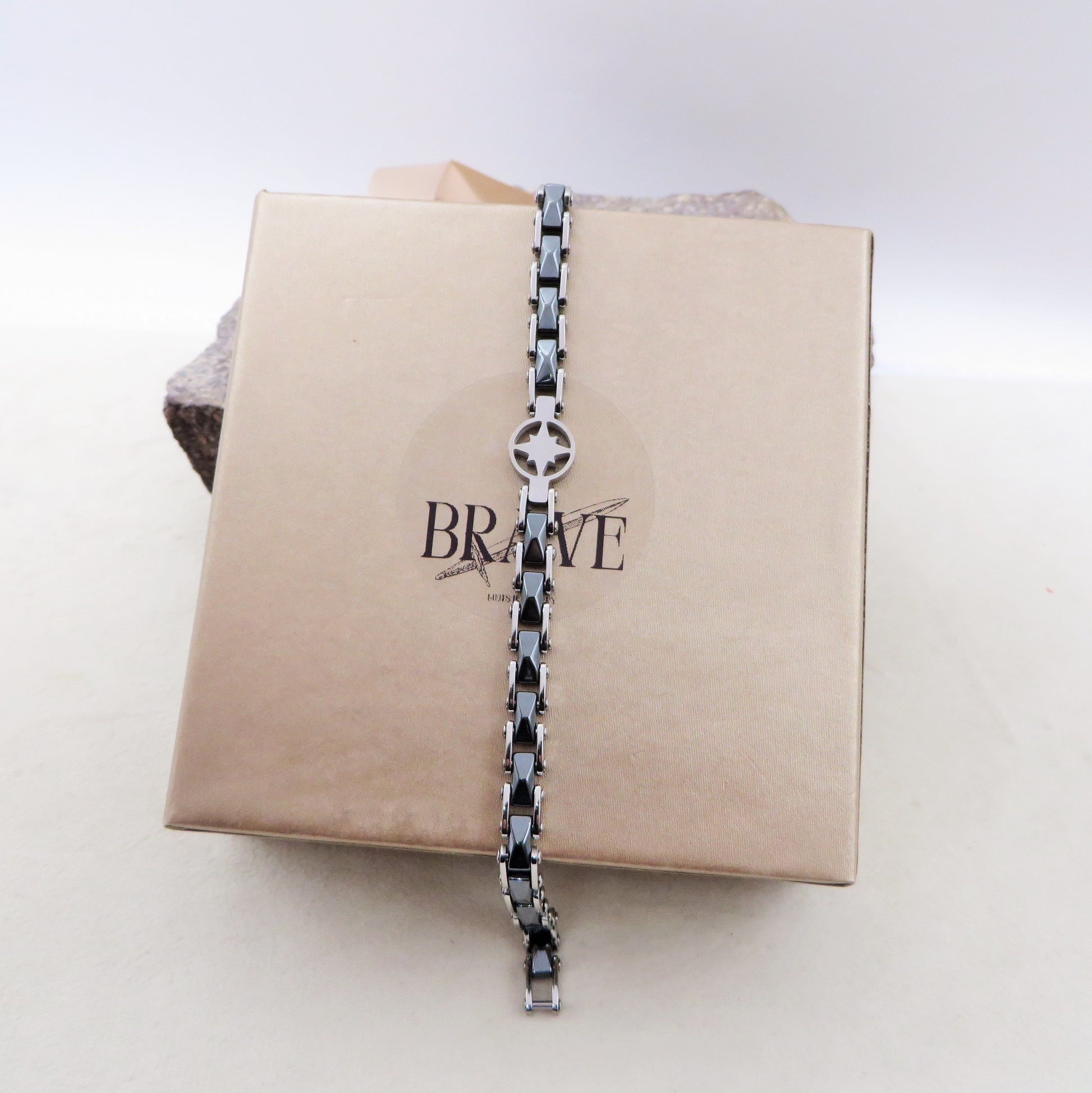 Bracciale A Catena Per Bicicletta Retrò Nero Blu Regali Per Bracciale A Catena Per Bicicletta Retrò Nero Blu Regali Per