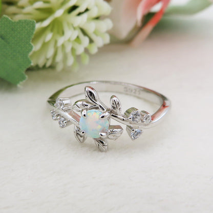 HALO - ARGENTO 925 ~ Anello con opalite