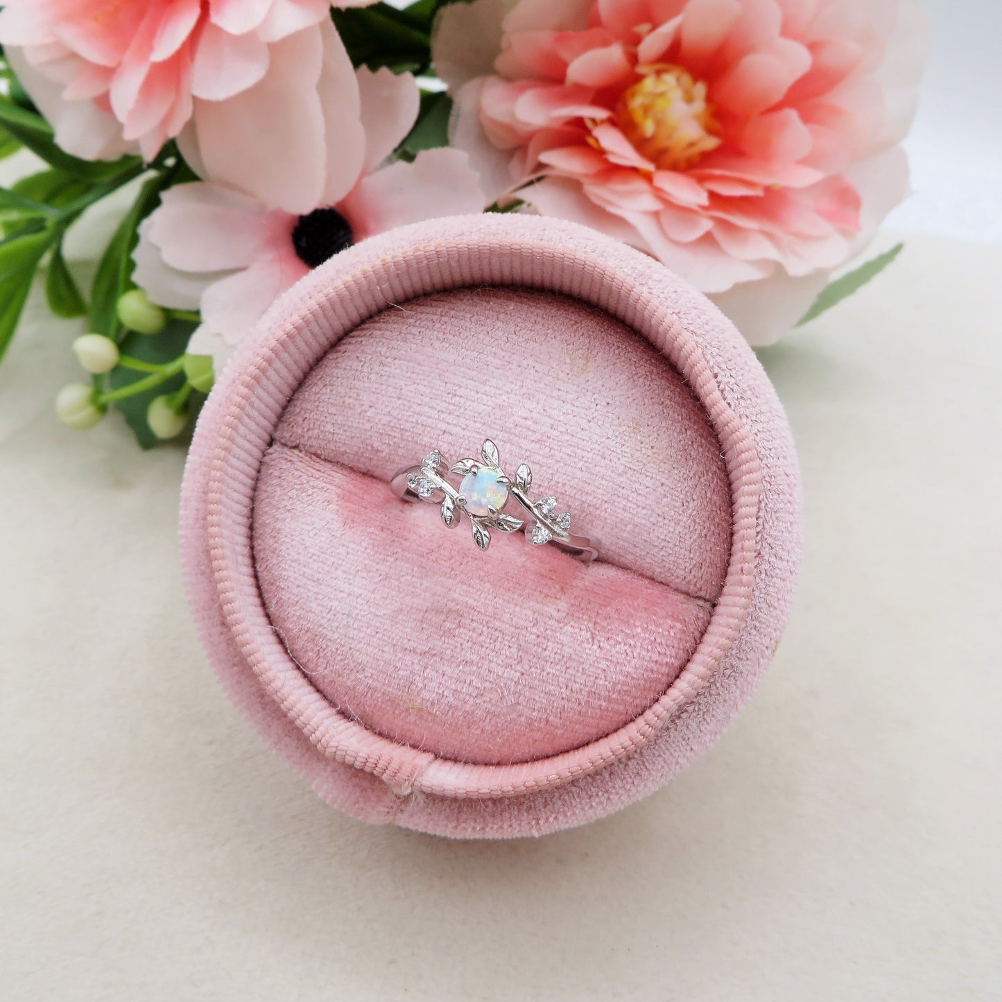 HALO - ARGENTO 925 ~ Anello con opalite