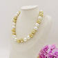 MAXI PEARLS BICOLOR -  Collana perle XL girocollo degrade'