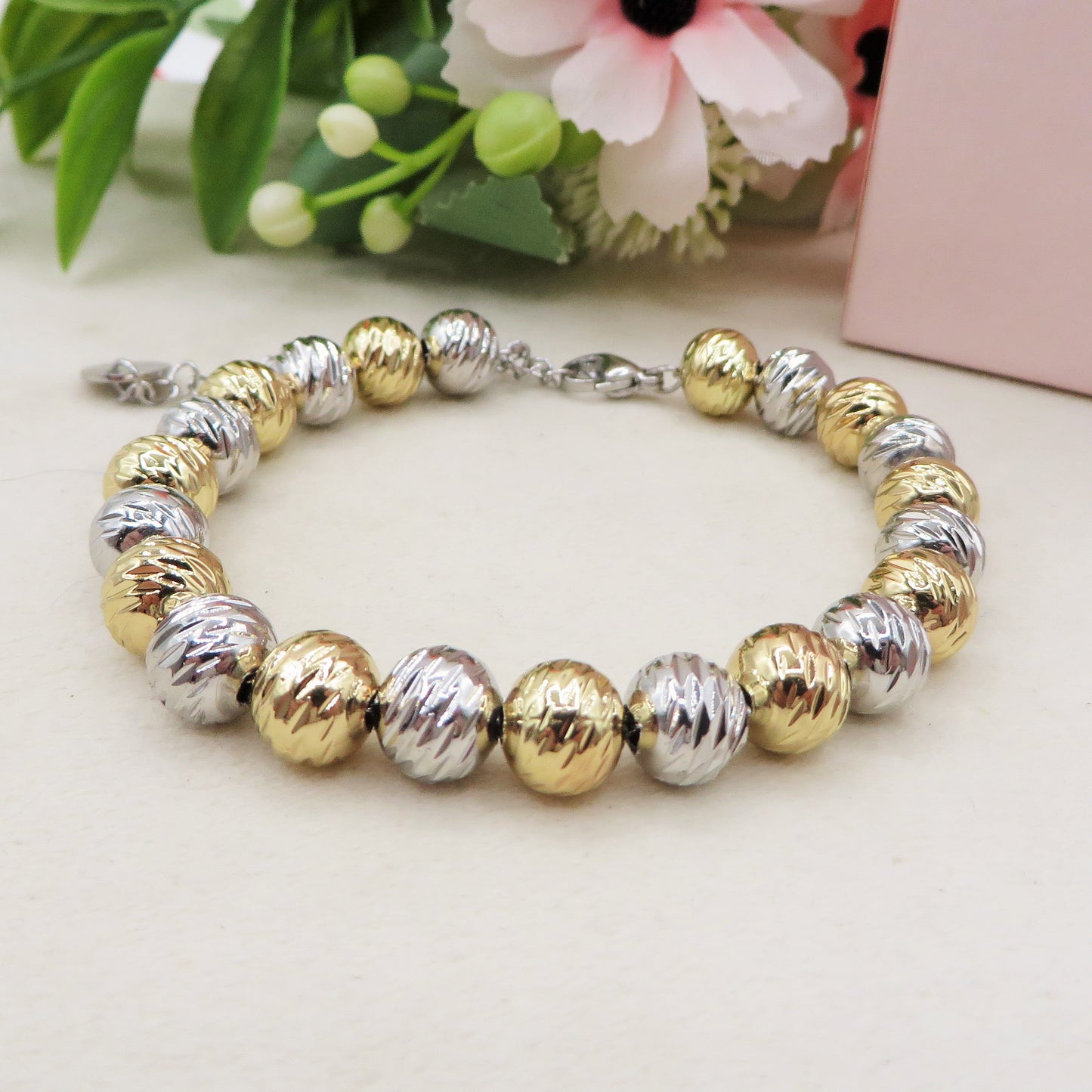 Bracciale Pallini MILLELUCI Argento - Oro - Rose gold ~ Bracciale UNISEX in ACCIAIO INOSSIDABILE