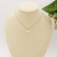 SOLITARIO PEARL pendant - ACCIAIO INOSSIDABILE- collana consolitario perla
