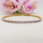 ALICIA NEW COLOURS ~ Bracciale tennis in ACCIAIO INOSSIDABILE con Cubic Zirconia