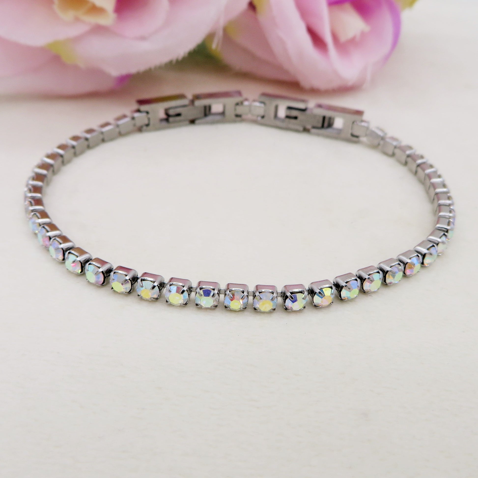 Generico Bracciale tennis donna in argento con zirconi incastonati luce bianca, tennis donna, argento 925, zirconi austriaci, box e shopping bag compresa Generico Bracciale tennis donna in argento con zirconi incastonati luce bianca, tennis donna, argento 925, zirconi austriaci, box e shopping bag compresa