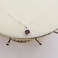 CONNIE 8mm ~ ARGENTO 925 ~ Collana con pendente cuore in cubic zirconia