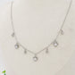 NORI - ACCIAIO INOSSIDABILE - Collana con pendenti ZAMPA - ZAMPE + PUNTI LUCE in cubic zirconia