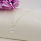 COLLANA SACRED BIG HEART Bagnato Argento ~ ACCIAIO INOSSIDABILE COLLANA con pendente cuore