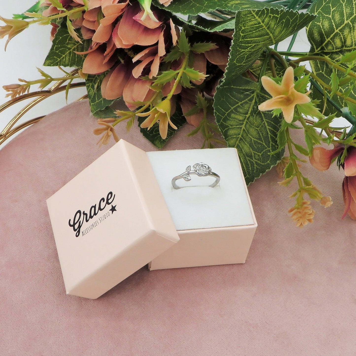VENICE RING - ACCIAIO INOSSIDABILE ~ Anello chiodo con cubic zirconia alta qualità