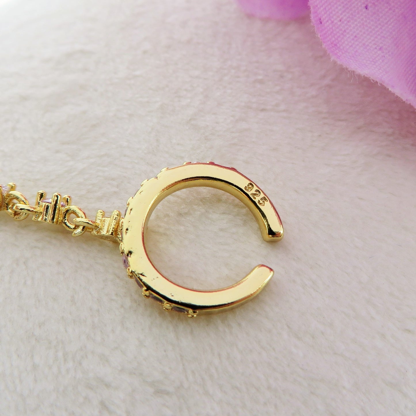 ANASTASIA LUXURY Earcuff ~ ARGENTO 925 - Earcuff + Hoop con cubic zirconia