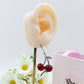 CHERRIES ~ Orecchini Ciliegie in ACCIAIO inossidabile + cubic zirconia