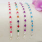 CUBETTI COLOURS  - bagnato ARGENTO ~ Bracciale UNISEX in ACCIAIO INOSSIDABILE