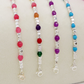 CUBETTI COLOURS  - bagnato ARGENTO ~ Bracciale UNISEX in ACCIAIO INOSSIDABILE