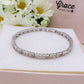 JULIANNE rainbow ~ ACCIAIO INOSSIDABILE- GIROCOLLO  e BRACCIALE a scelta CON ZIRCONI taglio BAGUETTE