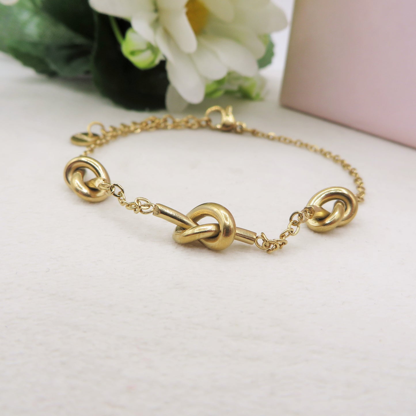 ALBA 3 NODI ~ Acciaio Inossidabile - Bracciale donna e uomo con nodi