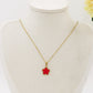LILY  big Flower ~ ACCIAIO INOSSIDABILE Collana fiore pendente in madreperla