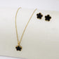 LILY  big Flower ~ ACCIAIO INOSSIDABILE Collana fiore pendente in madreperla