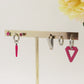 EVELYN Lucky COLOURS Set 6 orecchini - ACCIAIO INOSSIDABILE - 6 Orecchini pendenti fortunati con cubic zirconia