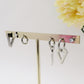 EVELYN Lucky COLOURS Set 6 orecchini - ACCIAIO INOSSIDABILE - 6 Orecchini pendenti fortunati con cubic zirconia