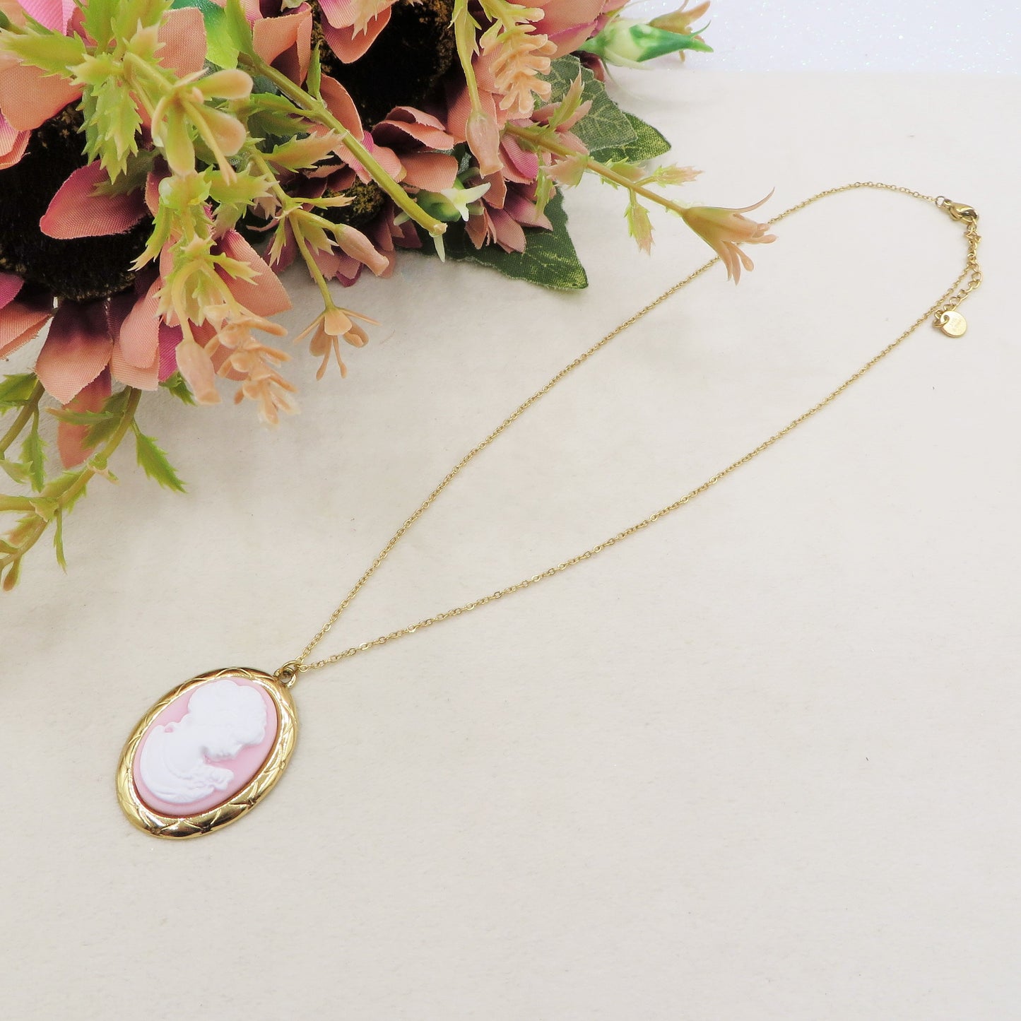 VERSAILLES Collana Pendente con CAMMEO - ACCIAIO INOSSIDABILE