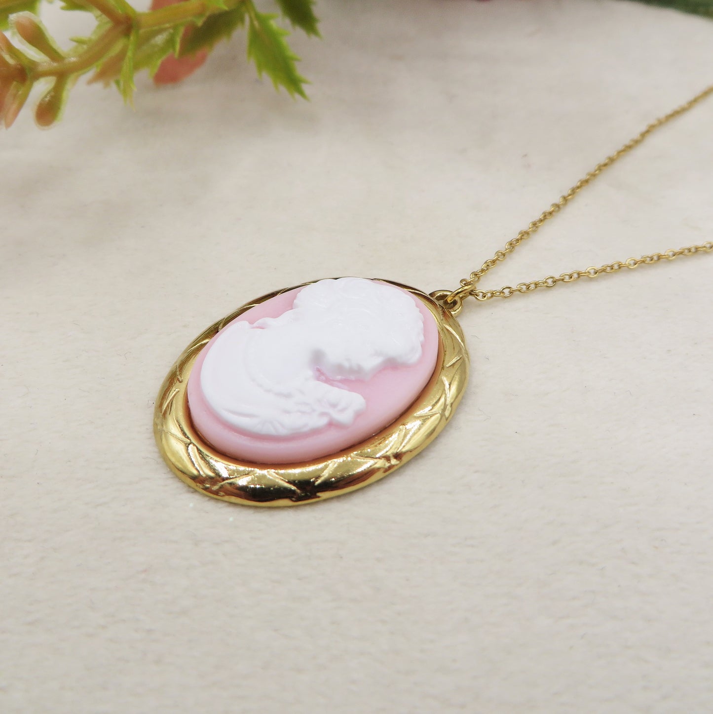 VERSAILLES Collana Pendente con CAMMEO - ACCIAIO INOSSIDABILE