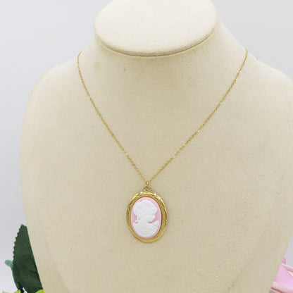 VERSAILLES Collana Pendente con CAMMEO - ACCIAIO INOSSIDABILE