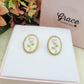 GRACE TULIP ~ Set Anello e orecchini fiore vintage in ACCIAIO INOSSIDABILE 316L