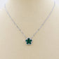 LILY  big Flower ~ ACCIAIO INOSSIDABILE Collana fiore pendente in madreperla