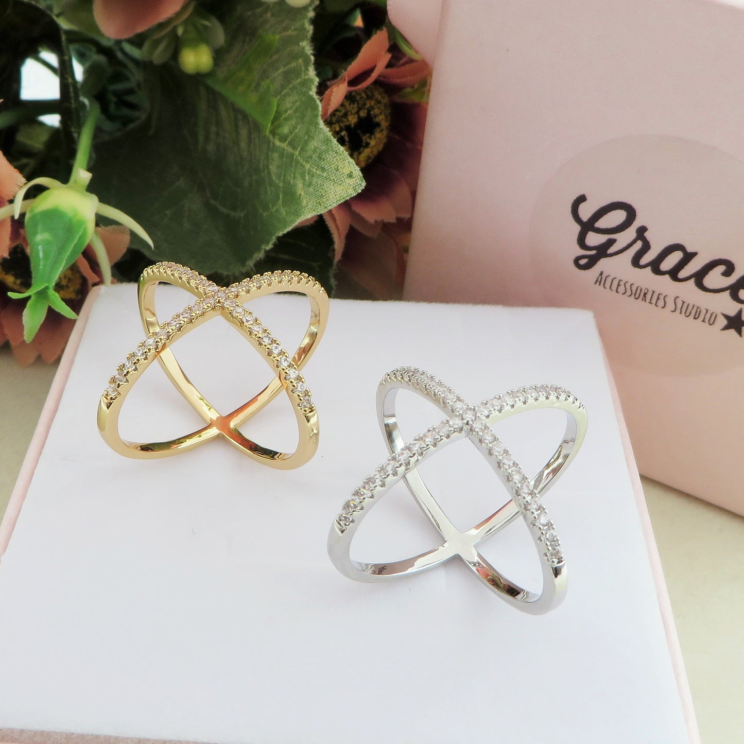 FERMA FOULARD ~ CRISS CROSS SHINE